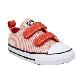 Sneakers Converse Chuck Taylor All Star 2v Toile Enfant Stripes Orange