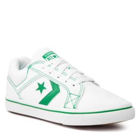 Πάνινα παπούτσια Converse El Distrito 2.0 Ox A00374C White/Green/Gum Honey